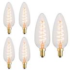 Set van 6 LED XL kaarslampen E14 | 4.5 watt dimbaar | 1800K, Verzenden, Overige typen, E14 (klein), Nieuw