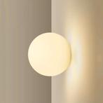 Glazen Wandlamp Bauhaus Ronde Bal Melkwit, Verzenden, Nieuw