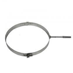 Eenvoudige muurbeugel RVS Ø60 met draadeind, Huis en Inrichting, Kachels, Ophalen of Verzenden