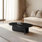 SALE!  Organische Salontafel Otis Zwart Eiken, 110 x 50cm, 100 tot 150 cm, Verzenden, Nieuw, 50 tot 100 cm