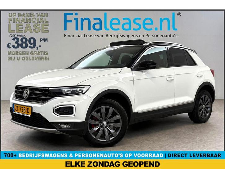 Volkswagen T-Roc 1.5 TSI Sport 150PK Pano Virtual Carplay, Auto's, Volkswagen, Lease, Automaat, SUV of Terreinwagen, Benzine, Wit