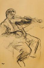 Edgar Degas (1834-1917) - Le violoniste, Antiek en Kunst
