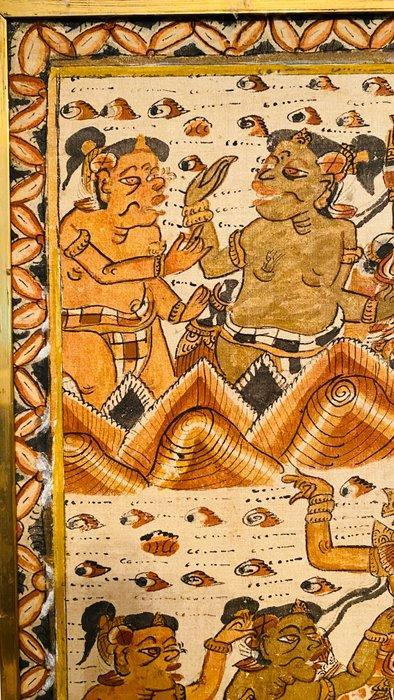 Pittura - Bali - Kamasan - Indonesië (Zonder Minimumprijs), Antiek en Kunst, Kunst | Niet-Westerse kunst