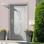 vidaXL Voordeur 98x208 cm PVC wit, Doe-het-zelf en Verbouw, Verzenden, Nieuw
