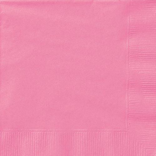 Roze Servetten 33cm 50st, Hobby en Vrije tijd, Feestartikelen, Nieuw, Verzenden