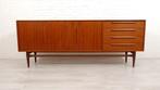 Vintage dressoir | Heinrich Riestenpatt | Teak | 225 cm, Teakhout, Ophalen of Verzenden, Zo goed als nieuw, 200 cm of meer