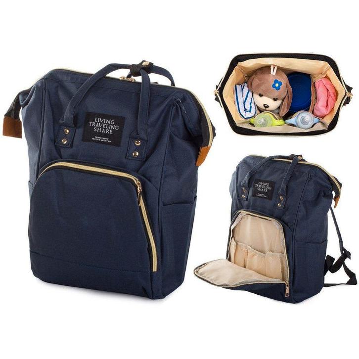 Luiertas rugzak met thermovakken marine blauw, Kinderen en Baby's, Overige Kinderen en Baby's, Ophalen of Verzenden