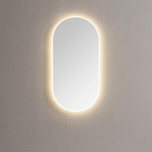 Spiegel Sanilux Ovaal Met Direct LED 3 Kleuren Instelbaar, Huis en Inrichting, Badkamer | Badkamermeubels, Ophalen of Verzenden