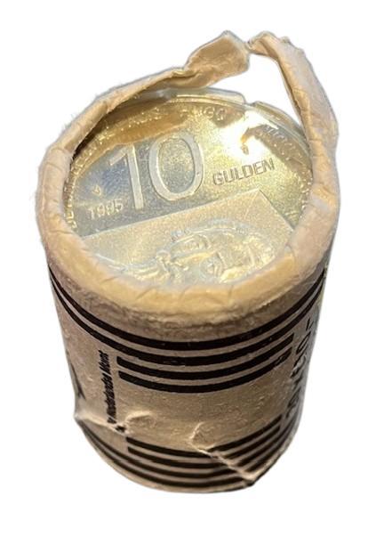 Nederlandse zilveren Tientje 1995 Muntrol (20 x 10 gulden), Postzegels en Munten, Munten | Nederland, Losse munt, 10 gulden, Zilver