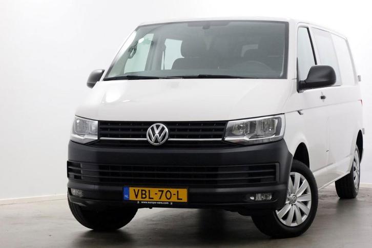 Volkswagen Transporter T6 2.0 TDI 150pk DSG-Automaat Lang D., Auto's, Bestelauto's, Dealer onderhouden, Lease, Automaat, Wit, Financial lease