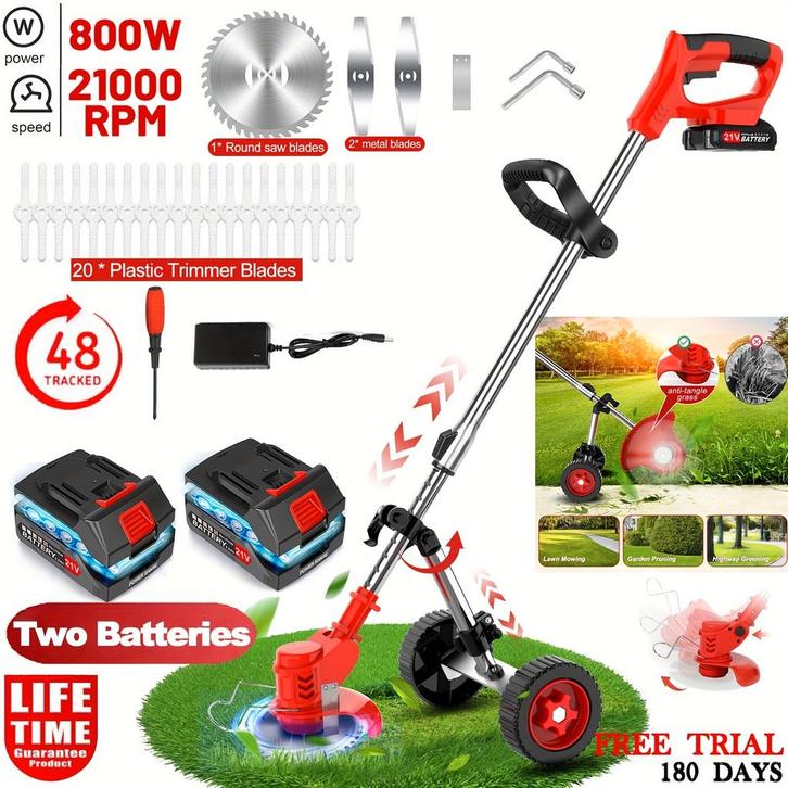 3-in-1 Elektrische Grasmaaier/Onkruidverwijderaar/Grasrandtr, Doe-het-zelf en Verbouw, Gereedschap | Handgereedschap, Zo goed als nieuw