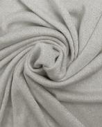 Lurex Viscose Glitter Lichtgrijs, Hobby en Vrije tijd, Stoffen en Lappen, Nieuw, Grijs