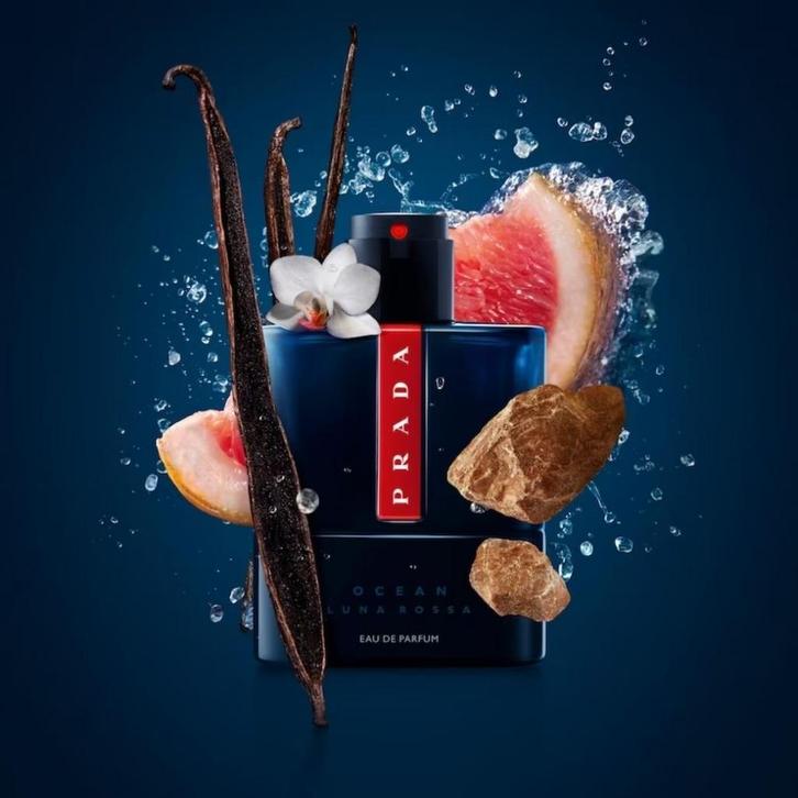 Prada Luna Rossa Ocean Pour Homme Eau de Parfum - 50ml, Sieraden, Tassen en Uiterlijk, Uiterlijk | Gezichtsverzorging, Overige typen