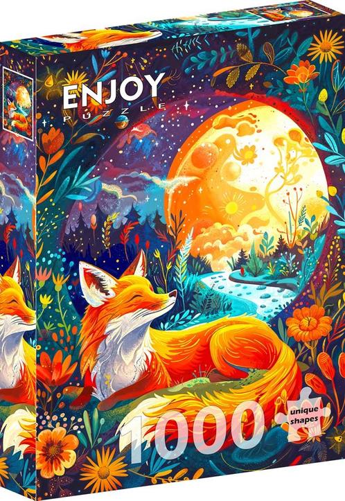 Moon Fox Puzzel (1000 stukjes) | Enjoy Puzzle - Puzzels, Hobby en Vrije tijd, Denksport en Puzzels, Nieuw, Verzenden