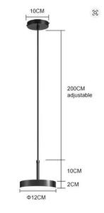 Nordic LED Hanglamp – Minimalistisch Design met Gouden Kap, Verzenden, Nieuw