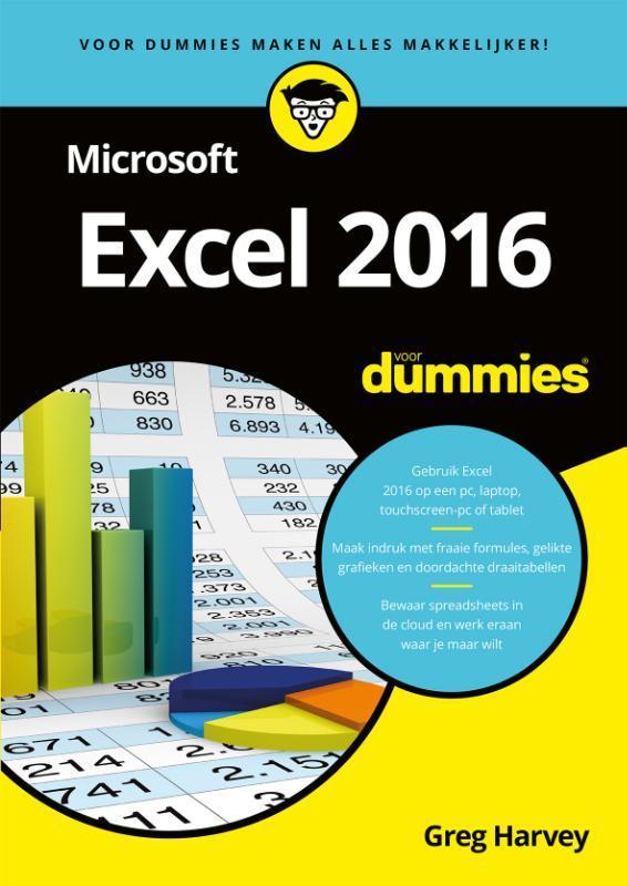 Microsoft Excel 2016 voor Dummies / Voor Dummies Greg Harvey, Boeken, Informatica en Computer, Zo goed als nieuw, Verzenden
