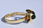 Zonder Minimumprijs - Ring met amulet - 14 karaat Geel goud