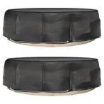 vidaXL Tuinmeubelhoezen voor loungebed 2 st 8 oogjes rond, Tuin en Terras, Tuinmeubel-accessoires, Verzenden, Nieuw