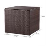 Polyrattan Kussenbox Bruin 318L (Schuurtjes-Rekken), Verzenden, Nieuw