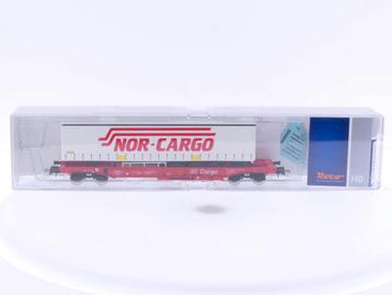Schaal H0 Roco 66978 diepladerwagen Sdkms 707 Nor-cargo... beschikbaar voor biedingen