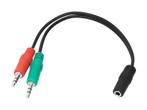 3,5mm Jack splitter - 2x Male naar 1x Female, Ophalen of Verzenden, Nieuw