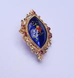 Broche - 18 karaat Geel goud - Robijn, Sieraden, Tassen en Uiterlijk, Antieke sieraden