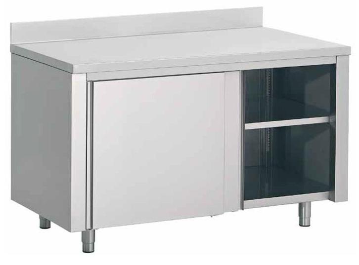 Werktafel met schuifdeuren| RVS | 700 serie | verhoging, Zakelijke goederen, Horeca | Meubilair en Inrichting, Verzenden