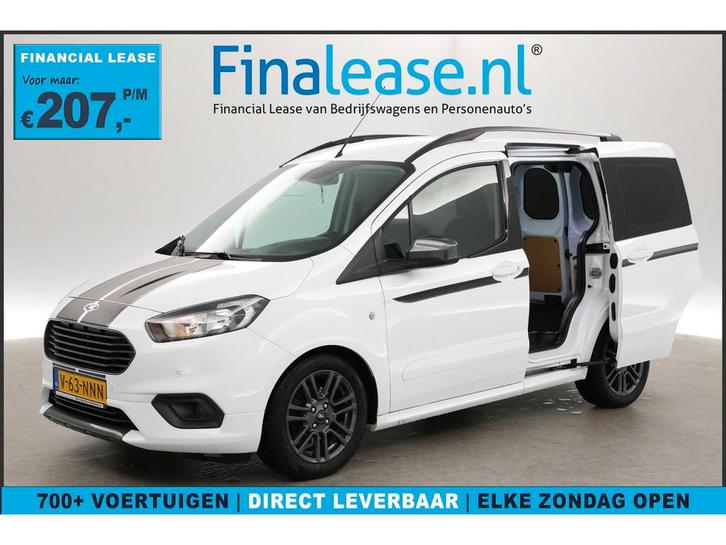 Ford Transit Courier 1.5 TDCI Sport 100PK 6-bak 2xSchuifdeur, Auto's, Bestelauto's, Lease, Handgeschakeld, Diesel, Wit, Ford, Verzenden