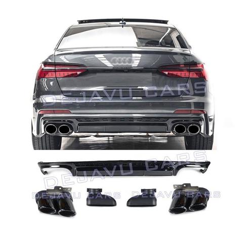 S6 Look Diffuser + Uitlaat sierstukken voor Audi A6 C8 S lin, Auto diversen, Tuning en Styling, Ophalen of Verzenden