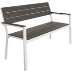 Tuinbank Line 2-zitter met aluminium frame 128x59x88cm - lic, Tuin en Terras, Verzenden, Nieuw