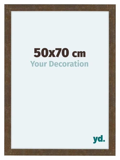 Fotolijst 50x70 cm - Goud Antiek - MDF - Como, Huis en Inrichting, Woonaccessoires | Lijsten, Nieuw, Verzenden
