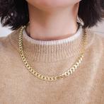 8 Krt. Gourmet schakel ketting | 50 cm (gourmet ketting), Sieraden, Tassen en Uiterlijk, Antieke sieraden, Ophalen of Verzenden