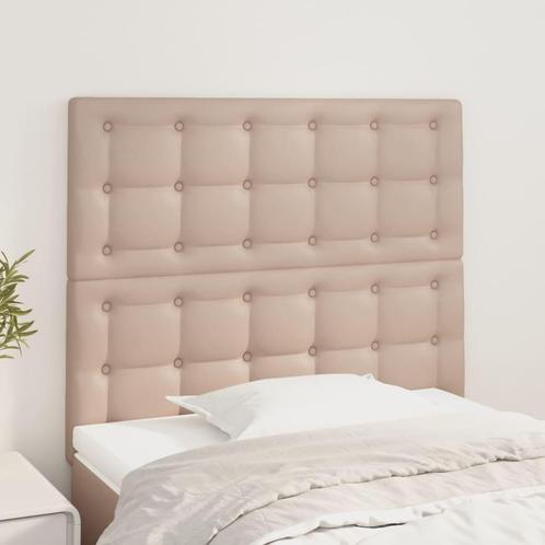 vidaXL Hoofdborden 2 st 100x5x78/88 cm kunstleer, Huis en Inrichting, Slaapkamer | Bedden, Bruin, Nieuw, Overige materialen, Verzenden