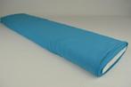 Petrol chiffon stof  - 15 of 50 meter rol, Blauw, 120 cm of meer, Ophalen of Verzenden, Polyester