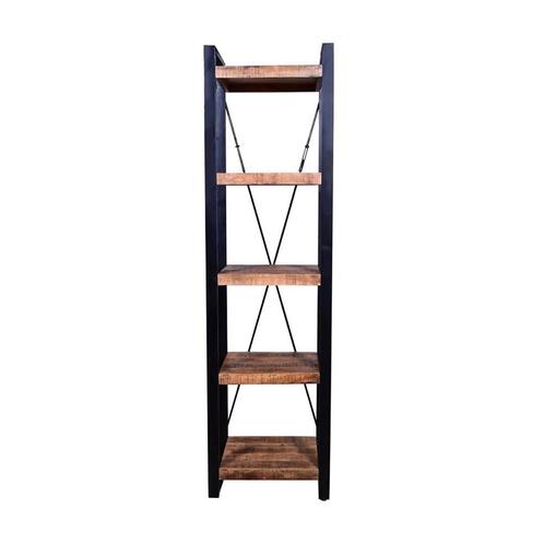 Boekenkast Mangohout Britt 55 cm, Huis en Inrichting, Kasten | Boekenkasten, 25 tot 50 cm, Nieuw, Overige houtsoorten, 200 cm of meer