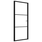 Deur Glas Aluminium 93x201 | Tweedekansje | OP=OP, 80 tot 100 cm, 215 cm of meer, Binnendeur, Nieuw