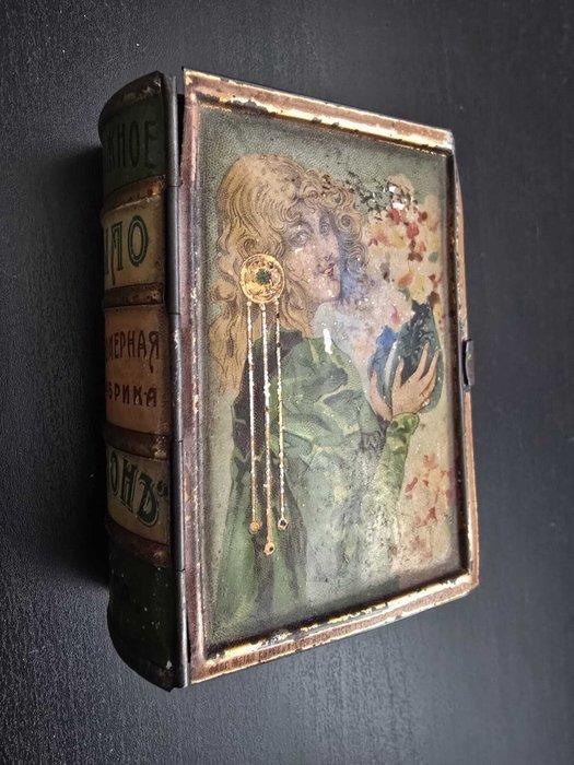 Doos - Metaal - Art Nouveau-stijl zeepdoos - ANTIEKE 1890S, Antiek en Kunst, Antiek | Wandborden en Tegels