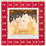 TRUUSK Adventskalender om te vullen - 24 lades - Met LED-lic, Verzenden, Nieuw