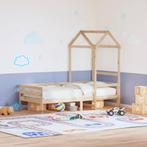 vidaXL Slaapbank met huisje 90x200 cm massief grenenhout, Huis en Inrichting, 90 cm, Eenpersoons, Bruin, Verzenden
