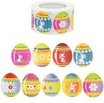 Sluitstickers verrassingsei rond etiket 3x4 cm rol 500, Ophalen of Verzenden, Nieuw