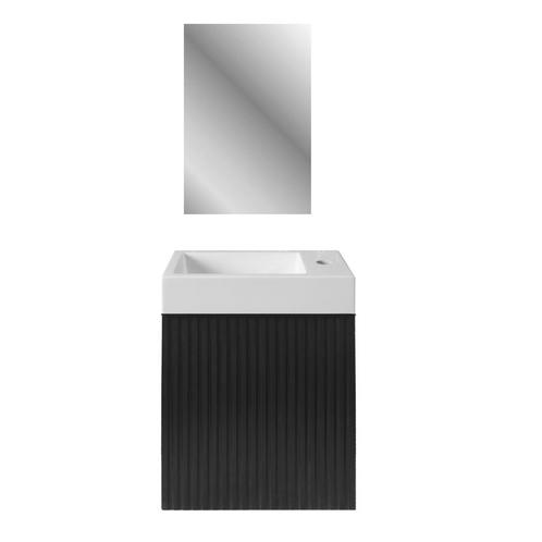 Fonteinset BWS Sona Fonteinkast Mat Zwart Wastafel Glanzend, Doe-het-zelf en Verbouw, Sanitair, Bad, Nieuw, Ophalen of Verzenden