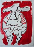 Peter Diem (1945) - Cow in Red Field