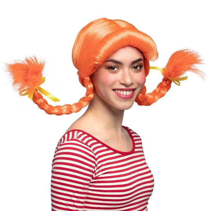 Pruik Pippi Langkous, Hobby en Vrije tijd, Feestartikelen, Feestartikel, Nieuw, Verzenden