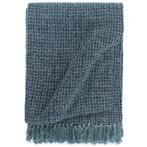 vidaXL Plaid 125x150 cm katoen indigo-blauw, Verzenden, Nieuw, Blauw
