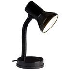 Kunststof bureaulamp zwart, Loet, met schakelaar, Ophalen of Verzenden, Nieuw, Basis
