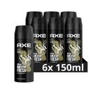 6x Axe Deodorant Bodyspray Gold 150 ml, Nieuw, Verzenden