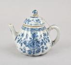 Theepot - Een Chinese blauw-witte Pompoen theepot -