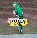 Polly Gas Groot Metalen Bord - Reproductie, Verzamelen, Merken en Reclamevoorwerpen, Ophalen, Gebruikt
