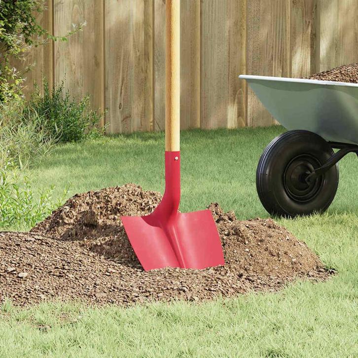 vidaXL Schep Hoofd 4 pcs Rood 39,5 x 27,5 cm Gepoedercoat, Tuin en Terras, Hand-tuingereedschap, Nieuw, Verzenden