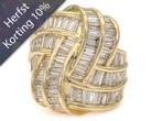 Adembenemende 18K Geelgouden ring met 5,00 Karaat Diamanten, Sieraden, Tassen en Uiterlijk, Ringen, Nieuw, Goud, Goud, Met edelsteen